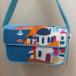 Beaded ‘Greece’ bag NWT